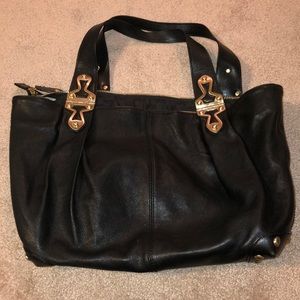 Michael Kors black leather tote